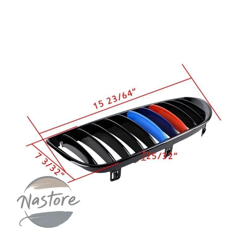 並行輸入品 BMW フロント 光沢グリル e63 e64 650i 645ci m6 04 10 coupe convertible カラーm ブラック 2個 部品 カスタムパーツ アクセサリー_3