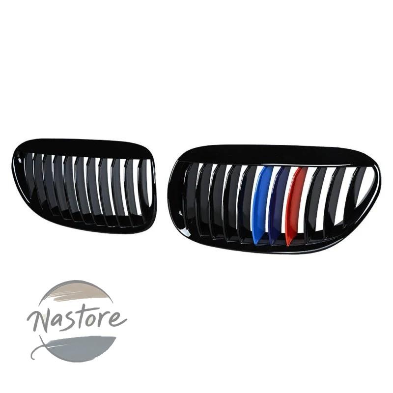 並行輸入品 BMW フロント 光沢グリル e63 e64 650i 645ci m6 04 10 coupe convertible カラーm ブラック 2個 部品 カスタムパーツ アクセサリー_5