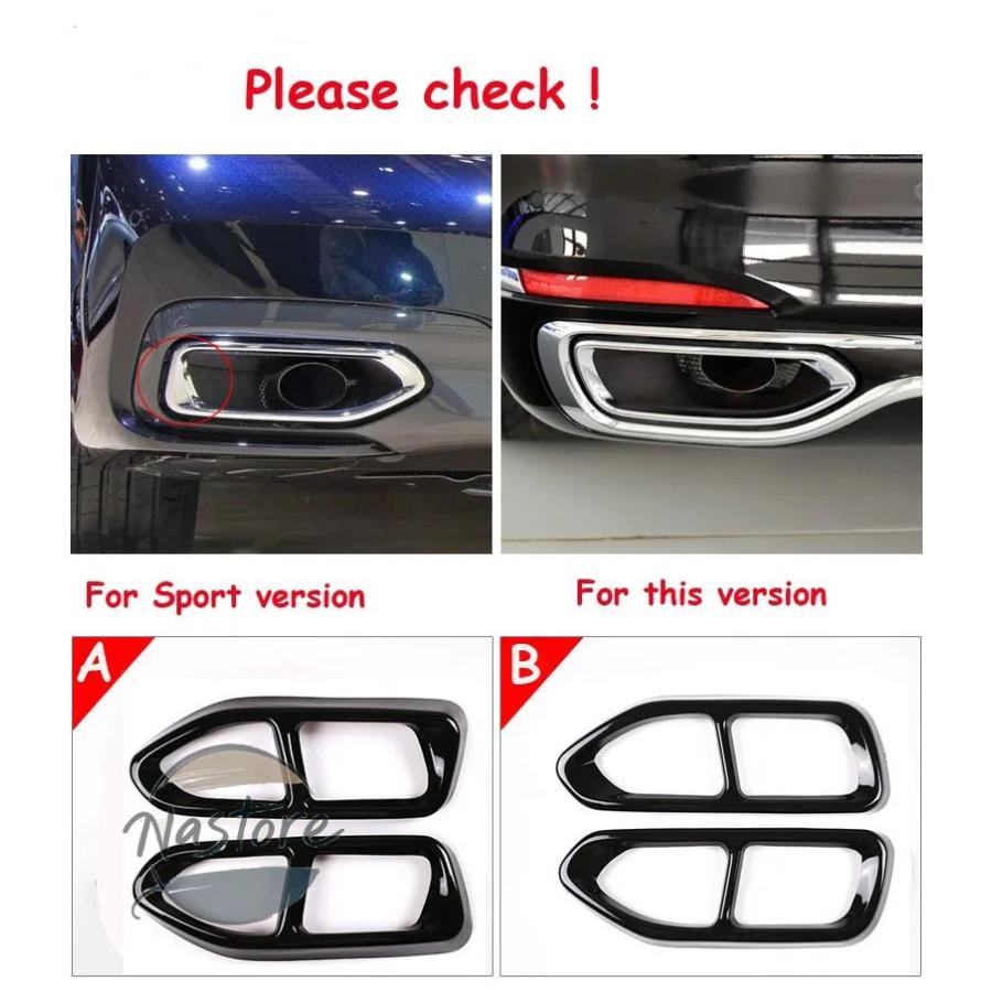 並行輸入品 BMW リア 7シリーズ g11 g12 730 740 750li 2016 2018 互換性 排気ガス フレーム アウター 部品 カスタムパーツ アクセサリー_1