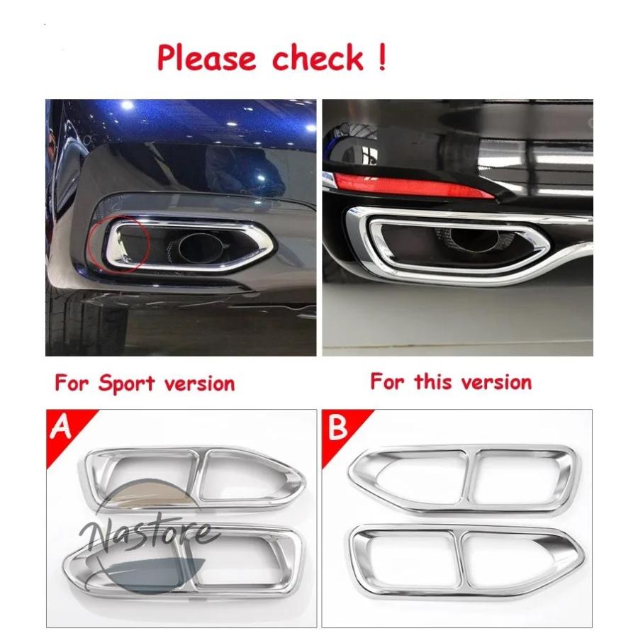 並行輸入品 BMW リア 7シリーズ g11 g12 730 740 750li 2016 2018 互換性 排気ガス フレーム アウター 部品 カスタムパーツ アクセサリー_2