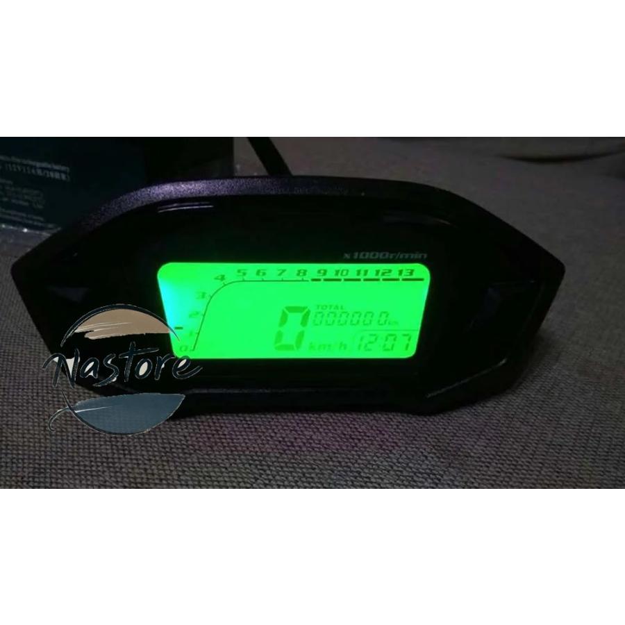 並行輸入品 r30 バイク メーター 12 12v汎 液晶デジタル13000rpmスピードバックライト ランニング距離防水太陽プルーフ カスタムパーツ 部品 アクセサリーの画像
