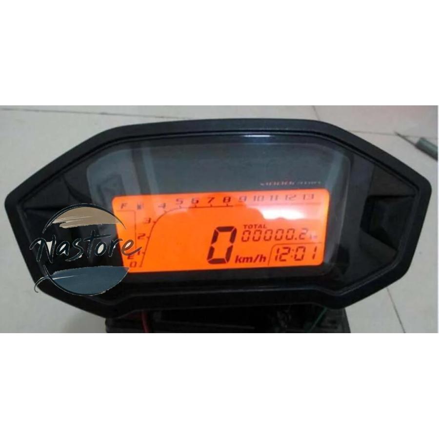 並行輸入品 r30 バイク メーター 12 12v汎 液晶デジタル13000rpmスピードバックライト ランニング距離防水太陽プルーフ カスタムパーツ 部品 アクセサリーの画像