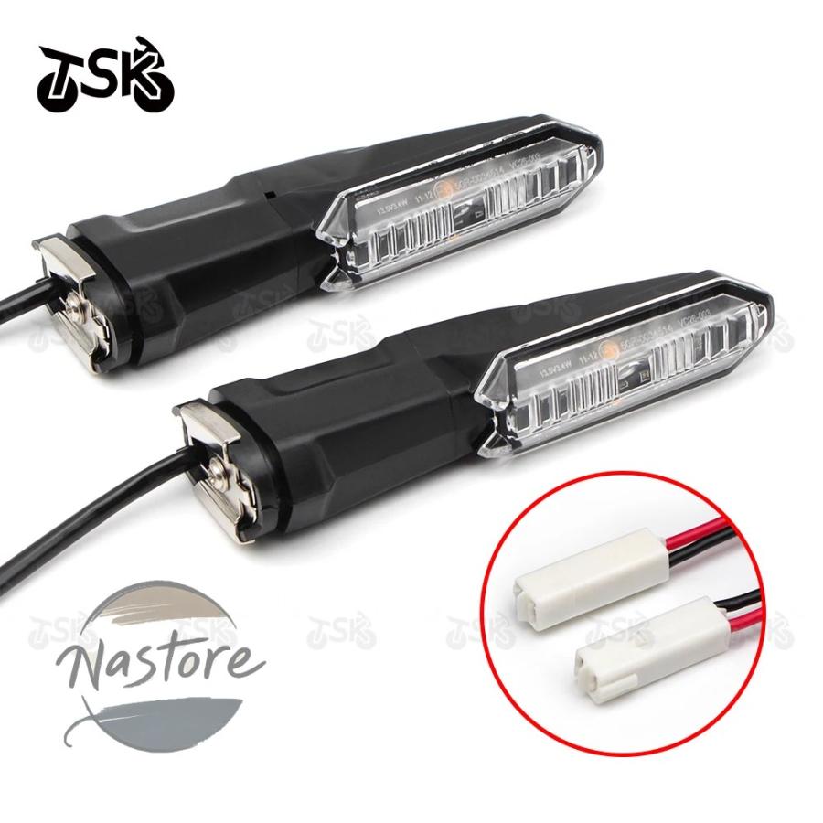 並行輸入品 er6n バイク ウインカー カワサキ ニンジャer 6n 6f er6f ledウィンカーインジケータライト カスタムパーツ 部品 アクセサリーの画像