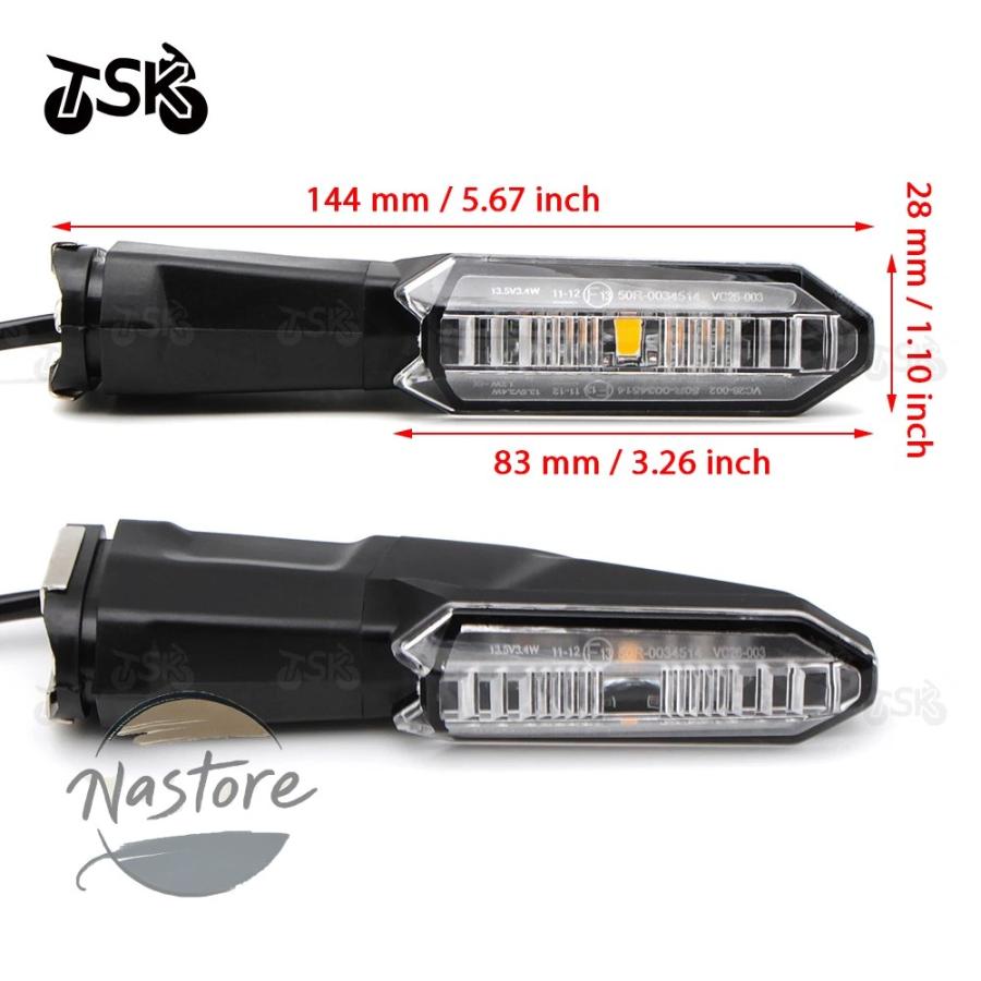 並行輸入品 er6n バイク ウインカー カワサキ ニンジャer 6n 6f er6f ledウィンカーインジケータライト カスタムパーツ 部品 アクセサリーの画像