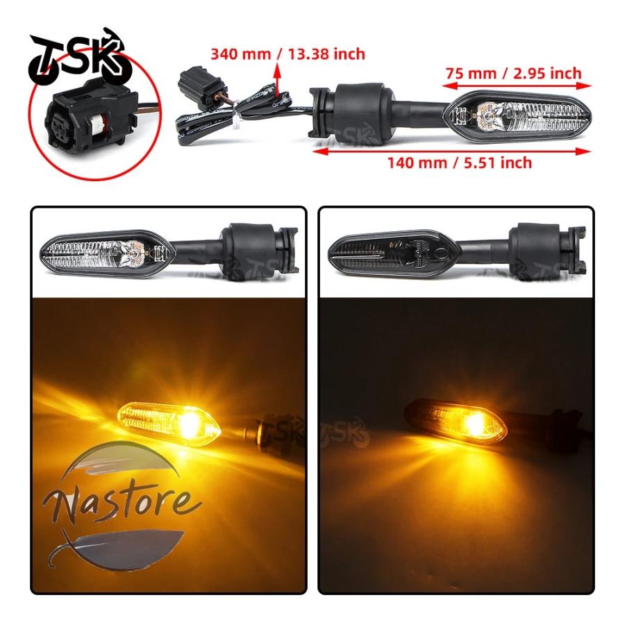 並行輸入品 r3 ヤマハ バイク ウインカー 二輪 12v ワイヤー2 yzf r7 2021-23 fz6 fz1 ペア カスタムパーツ 部品 アクセサリーの画像