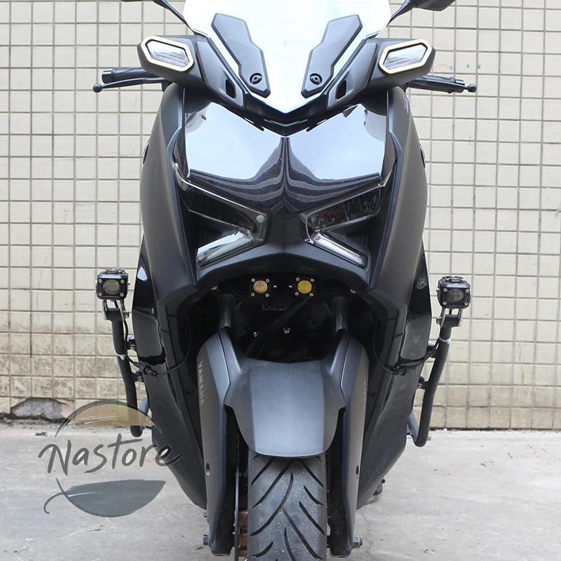 並行輸入品 ヤマハ バイク フォグランプ 二輪 ホルダー ledライト