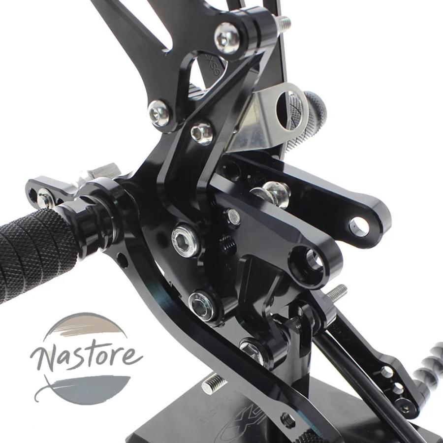 並行輸入品 sv650 スズキ suzuki バイク s sv1000 1998 2014 cnc調整可能アルミ 二輪 保護セットフットレストsv 650 1000 2000 sv1000s カスタムパーツ 部品の画像