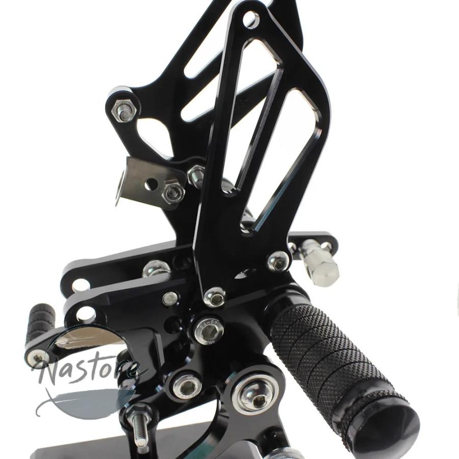 並行輸入品 sv650 スズキ suzuki バイク s sv1000 1998 2014 cnc調整可能アルミ 二輪 保護セットフットレストsv 650 1000 2000 sv1000s カスタムパーツ 部品の画像
