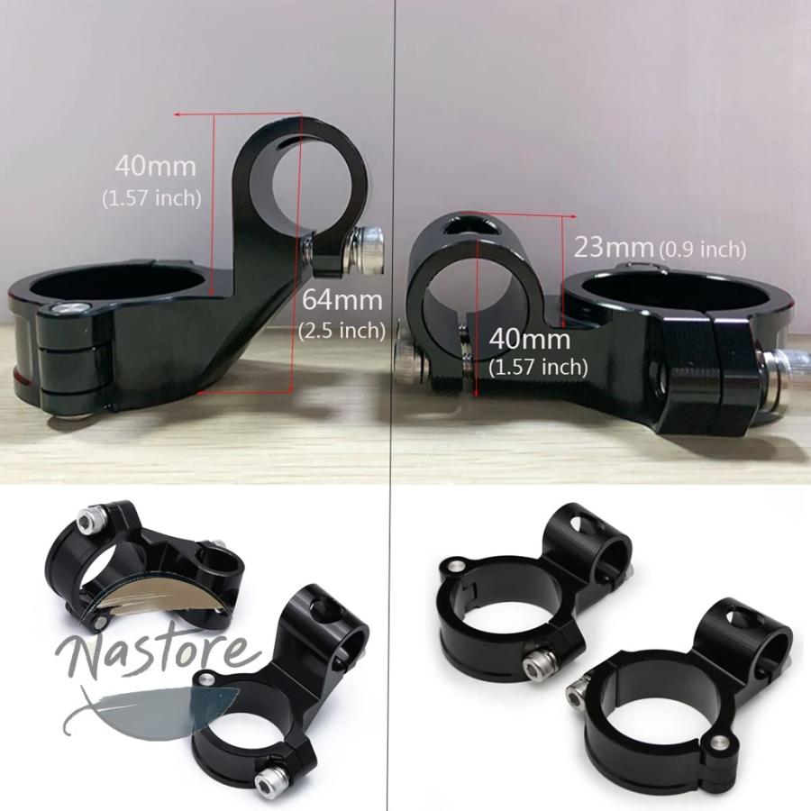 並行輸入品 バイク リップ ハンドル 37mm 41mm 43mm 48mm 50mm 51mm 7/8インチ バー カスタムパーツ 部品 アクセサリーの画像