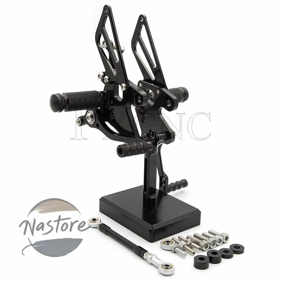 並行輸入品 バイク リア 部品 カスタムパーツ アクセサリー cncアルミ 二輪 セット フットペグ カワサキ ニンジャ250r フットペダル ニン_2