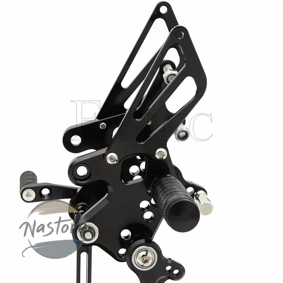 並行輸入品 バイク リア 部品 カスタムパーツ アクセサリー cncアルミ 二輪 セット フットペグ カワサキ ニンジャ250r フットペダル ニン_4
