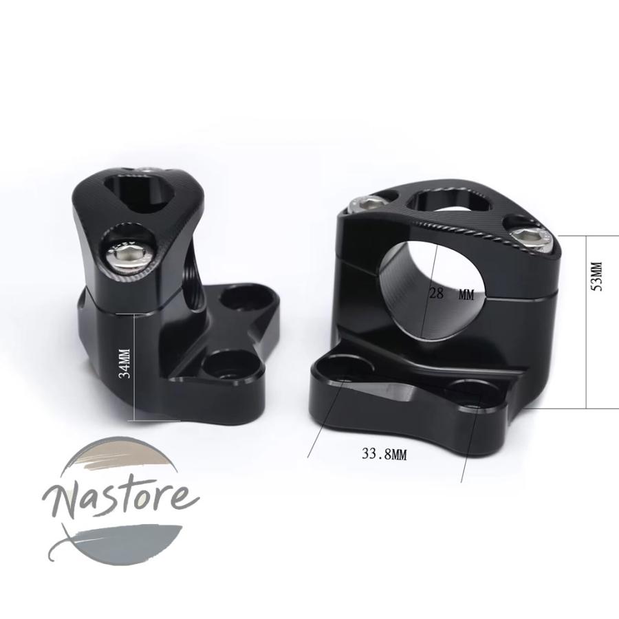 並行輸入品 バイク ハンドル 二輪 バー 取り付け ストリートスポーツ 34mm 1 8 インチ 28mm カスタムパーツ 部品 アクセサリーの画像