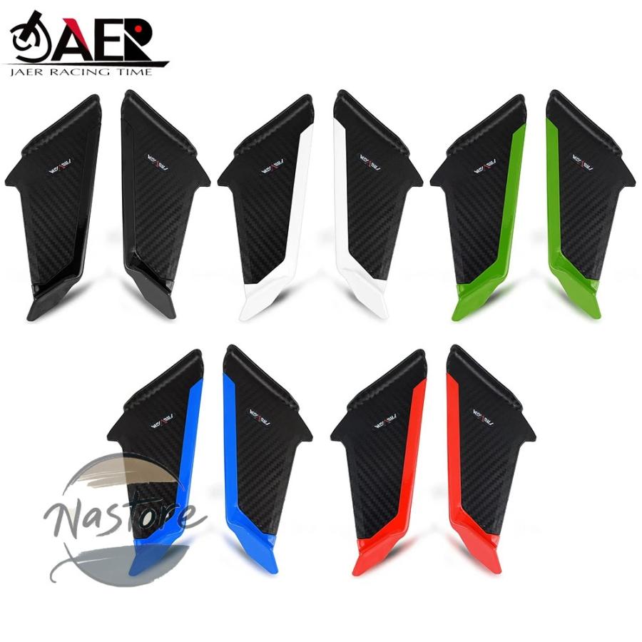 並行輸入品 zx6r バイク スポイラー キット サイドウイングレットウィングフェアリングカワサキ カワサキ ニンジャ250 300 400 650_4