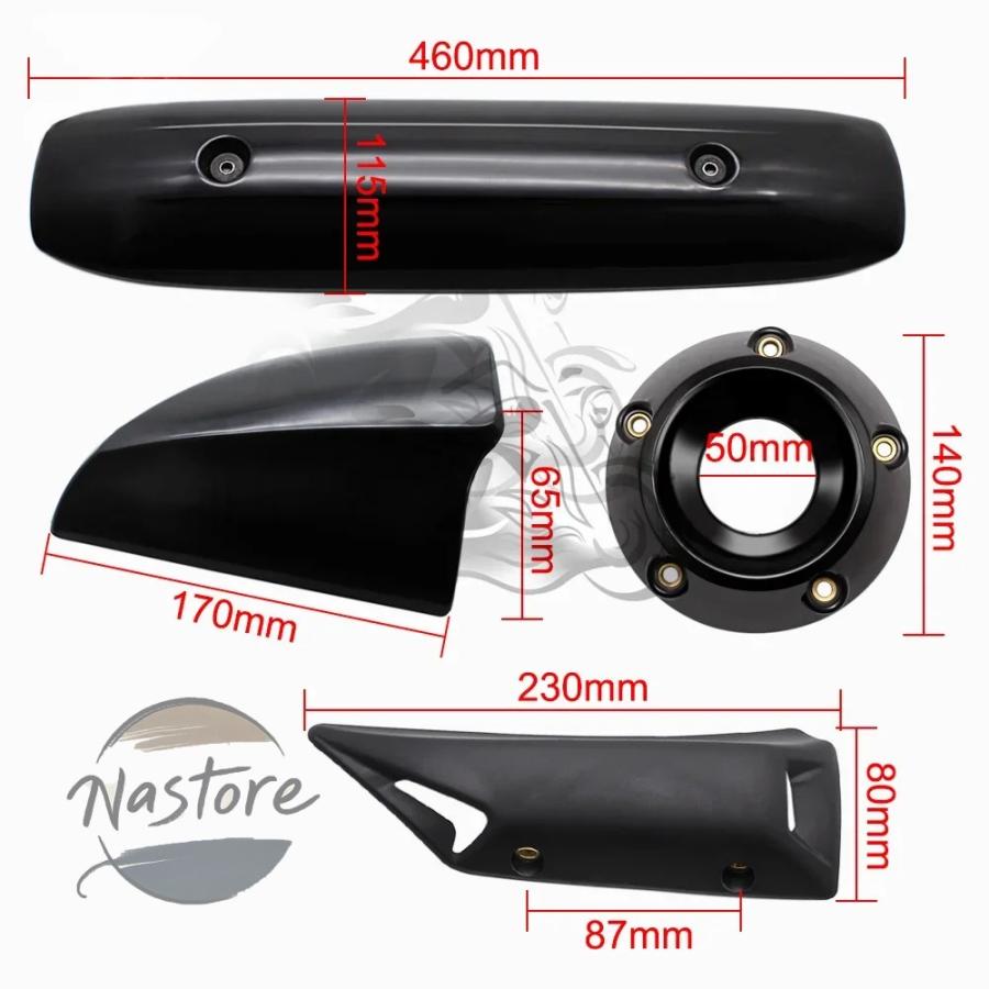 並行輸入品 max530 ヤマハ バイク カバー エキゾースト パイプ t 2012 プロテクター ヒートシールド tmax 2016 530 2013 カスタムパーツ 部品 アクセサリー_1