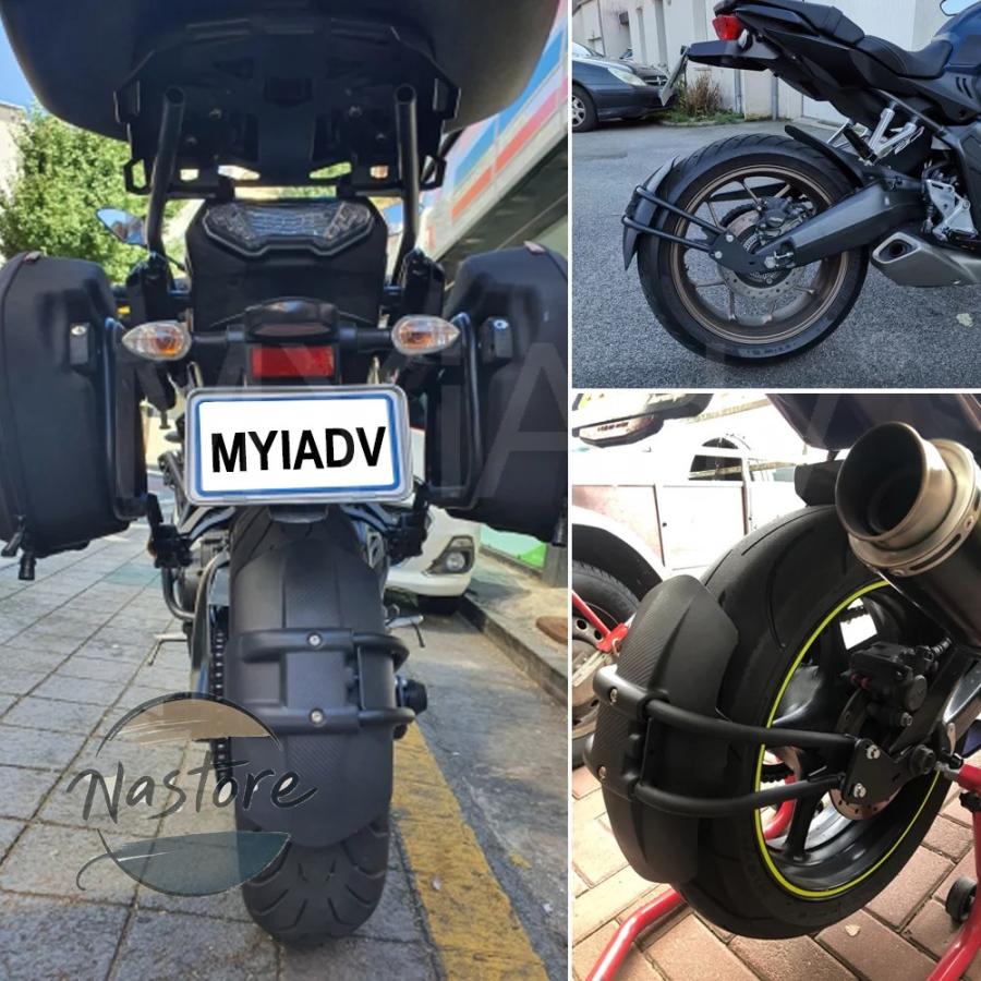 並行輸入品 fz250 ヤマハ バイク カバー ガード リア 二輪 マッド スプラッシュ プロテクター トレーサー7 fz6 xjr400 xjr1200 mt 09 カスタムパーツ 部品の画像