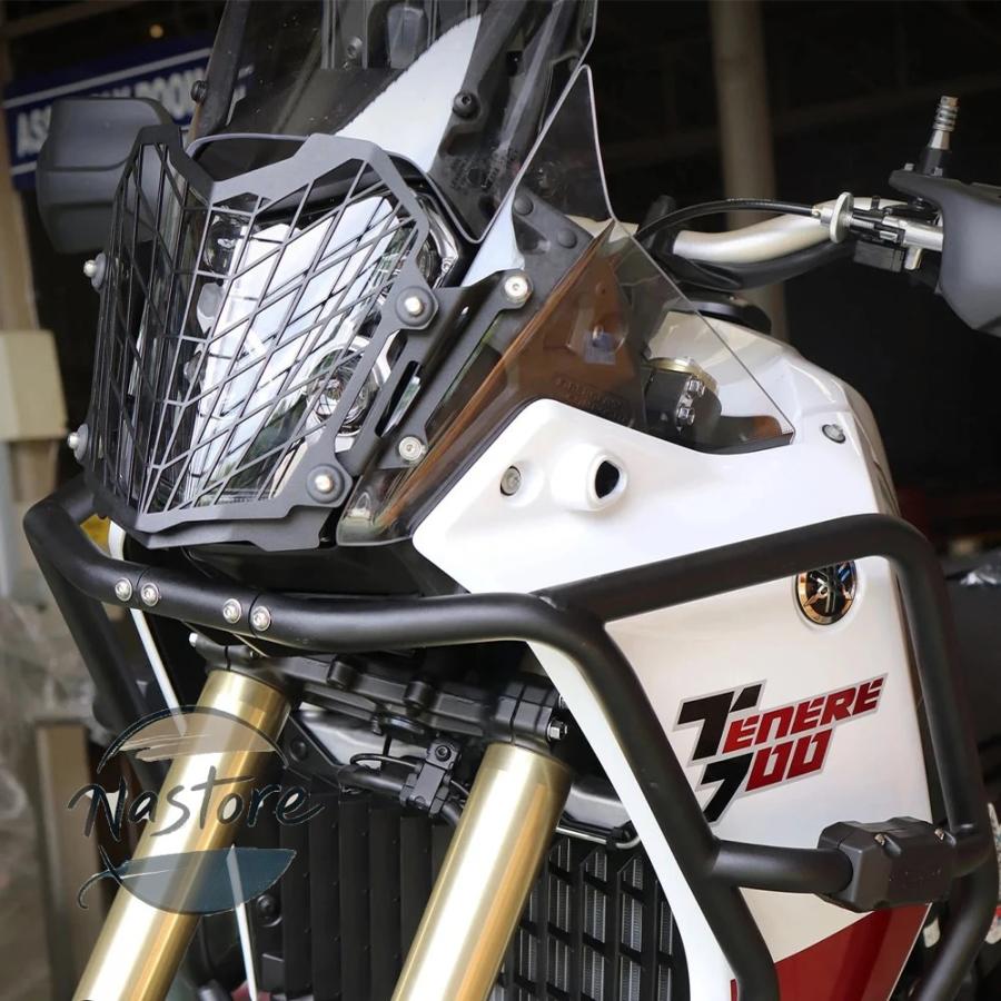 並行輸入品 t7 ヤマハ バイク カバー グリル ヘッドライト ヘッド ライト ネット 保護 2019 2021 tenere 700 カスタムパーツ 部品 アクセサリー_2