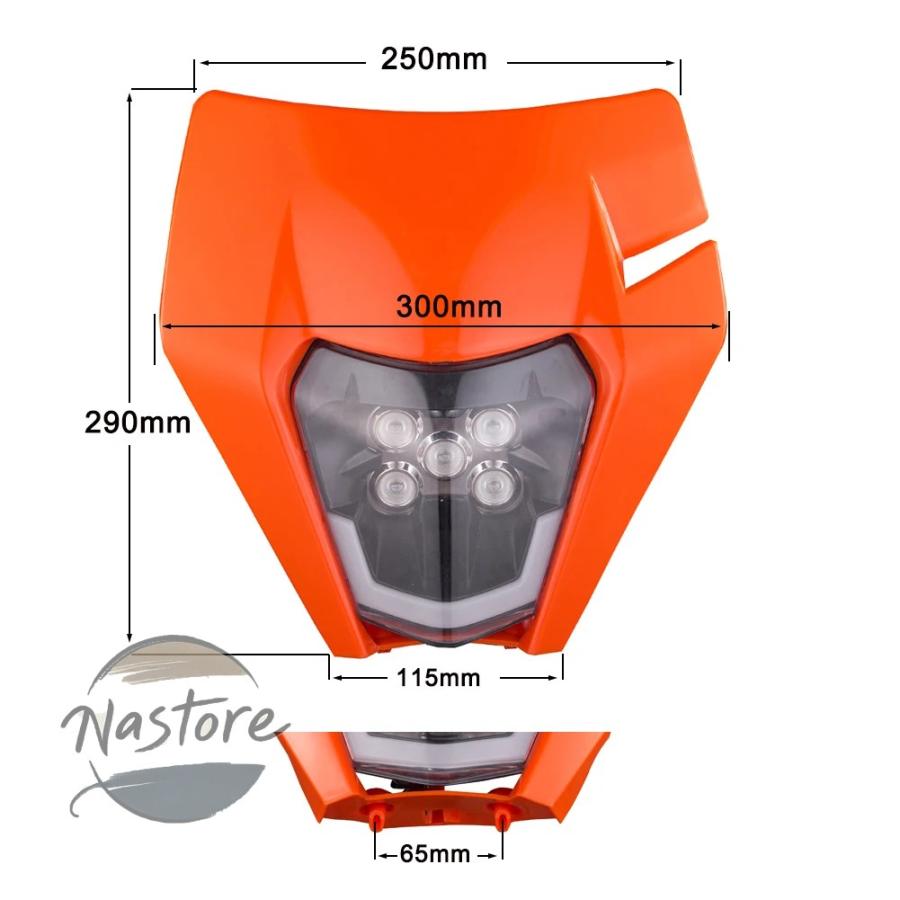 並行輸入品 KTM バイク ヘッドライト led ヘッドランプ exc excf sx sxf xc ダート カスタムパーツ 部品 アクセサリーの画像
