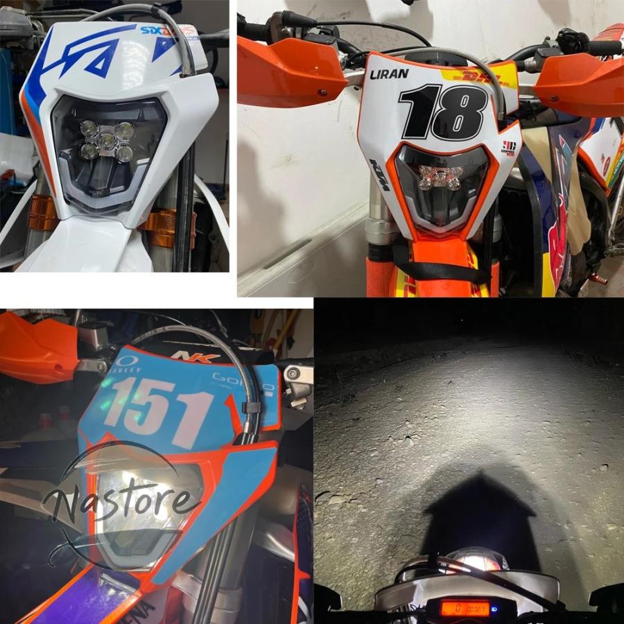並行輸入品 KTM バイク ヘッドライト led ヘッドランプ exc excf sx sxf xc ダート カスタムパーツ 部品 アクセサリーの画像