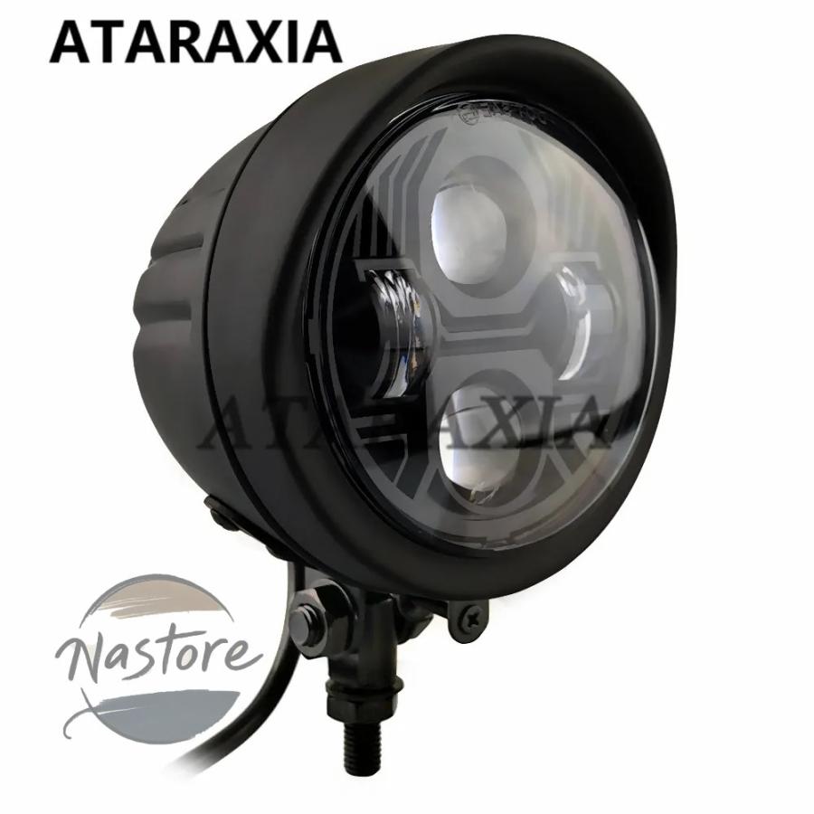 並行輸入品 バイク ヘッドライト カスタム led ヴィンテージ4.5インチled カスタムパーツ 部品 アクセサリーの画像