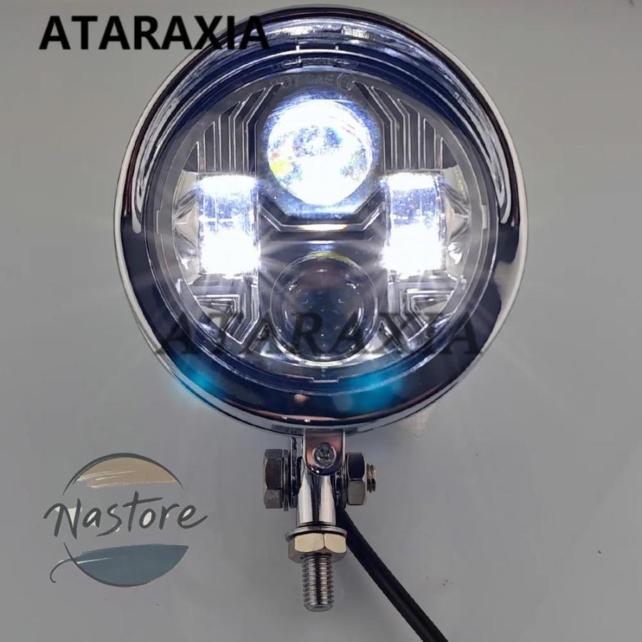 並行輸入品 バイク ヘッドライト カスタム led ヴィンテージ4.5インチled カスタムパーツ 部品 アクセサリーの画像