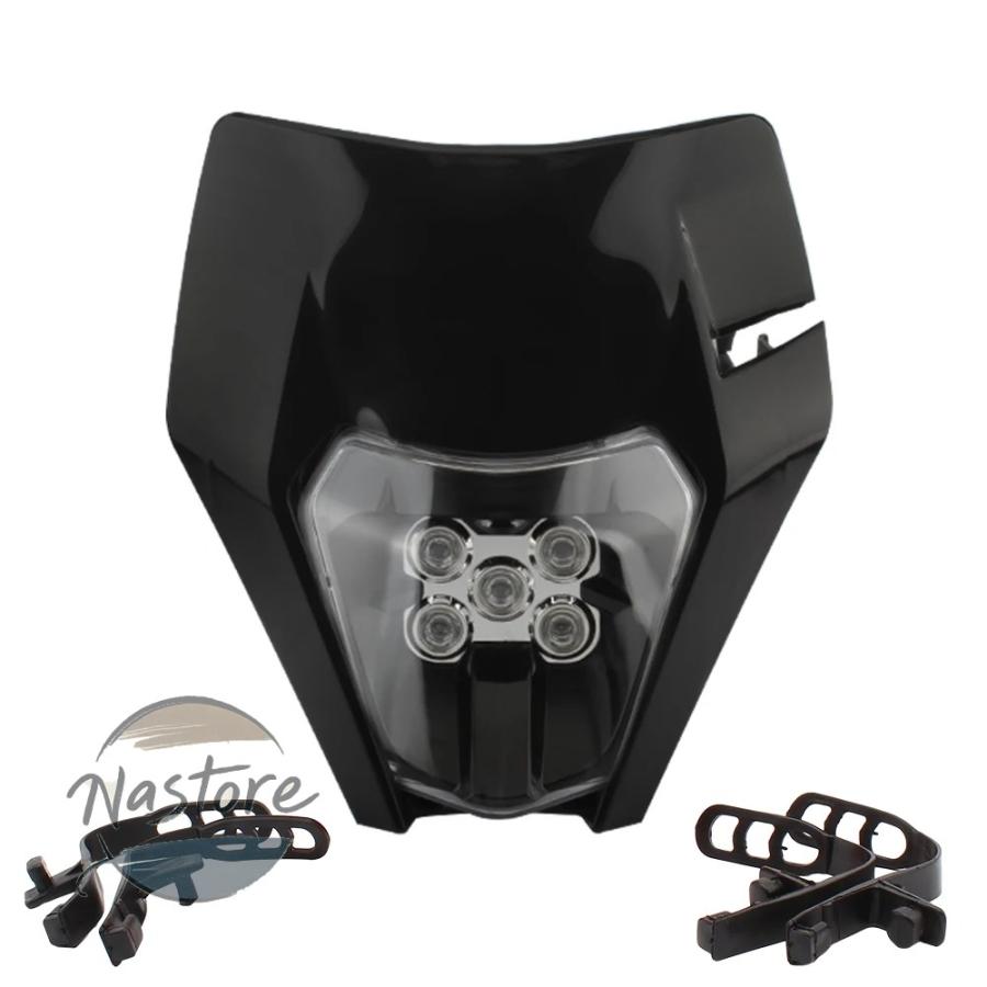 並行輸入品 KTM バイク ヘッドライト アクセサリー カスタム led プレートマスク exc excf sx カスタムパーツ 部品 アクセサリー_3