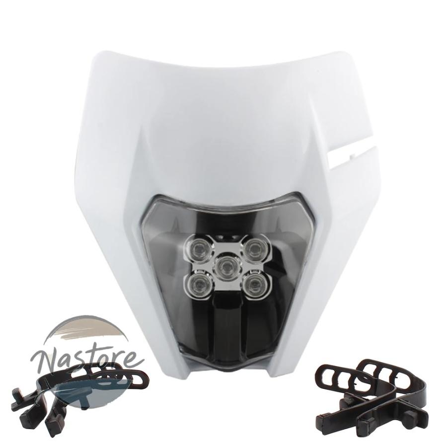 並行輸入品 KTM バイク ヘッドライト アクセサリー カスタム led プレートマスク exc excf sx カスタムパーツ 部品 アクセサリー_4