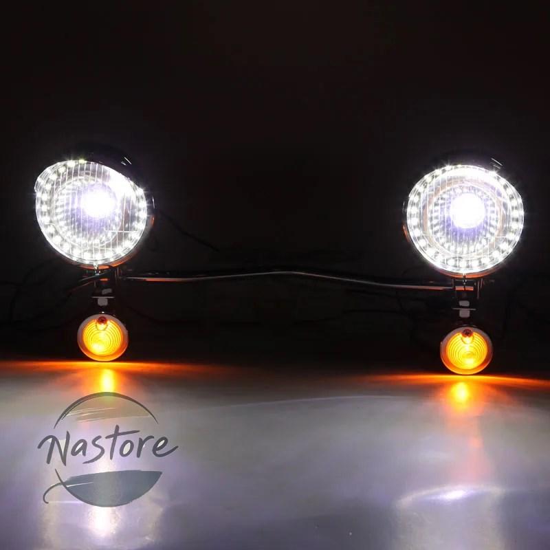 並行輸入品 ホンダ バイク エアロ クローム led パッシングスポット シグナル カスタムパーツ 部品 アクセサリーの画像