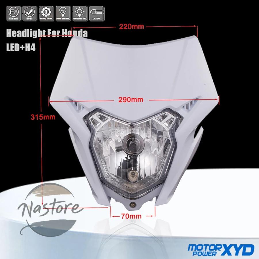 並行輸入品 ホンダ crf150l バイク ヘッドライト led ヘッドランプ 150r 150f 230l 250l 250x 250m カスタムパーツ 部品 アクセサリーの画像