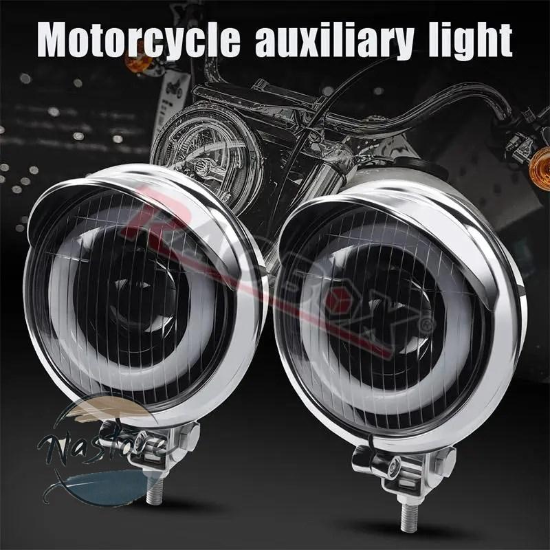 並行輸入品 ホンダ honda バイク ヘッドライト ヘッド エンジェルアイ led 補助ライト hi-lo スポットライト ヤマハ スズキ カワサキ カスタムパーツ 部品の画像