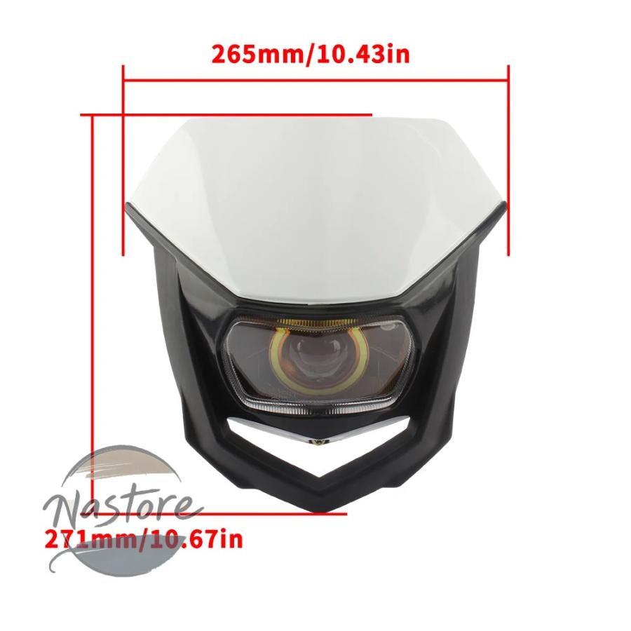 並行輸入品 ホンダ honda バイク ヘッドライト フロント ヘッド ライト カワサキ ヤマハ モトクロス ダート エンデューロ led カスタム_1