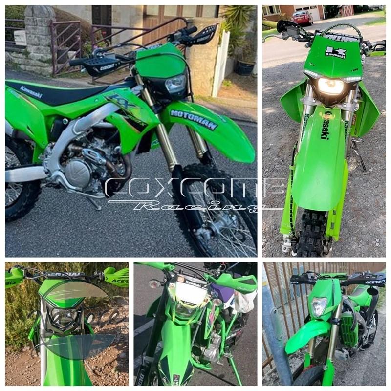 並行輸入品 kx250f バイク ヘッドライト ヘッド グリーンオフロード