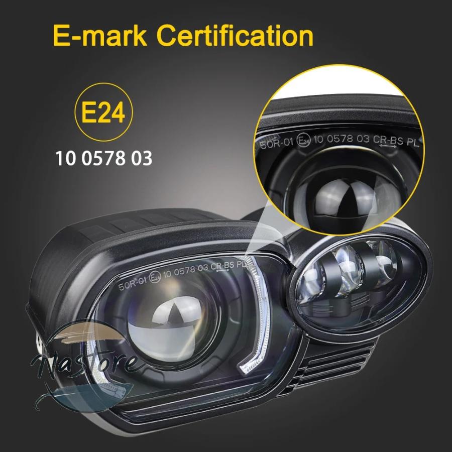 並行輸入品 BMW k1200r バイク ヘッドライト 2005~2009 k1300r 2010~2013 drl led アップグレード カスタムパーツ 部品 アクセサリーの画像