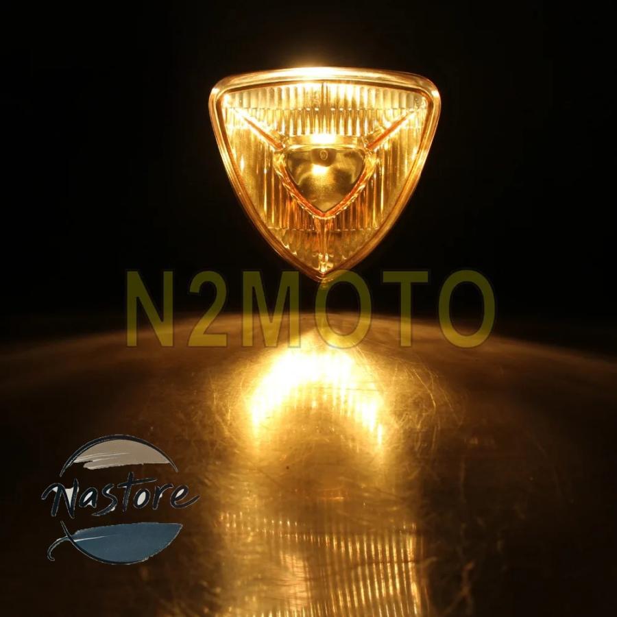 並行輸入品 h4 バイク ヘッドライト カスタム ヘッド ライト ヴィンテージトライアングル 12v 55 60wランプハーレー カスタムパーツ 部品 アクセサリーの画像