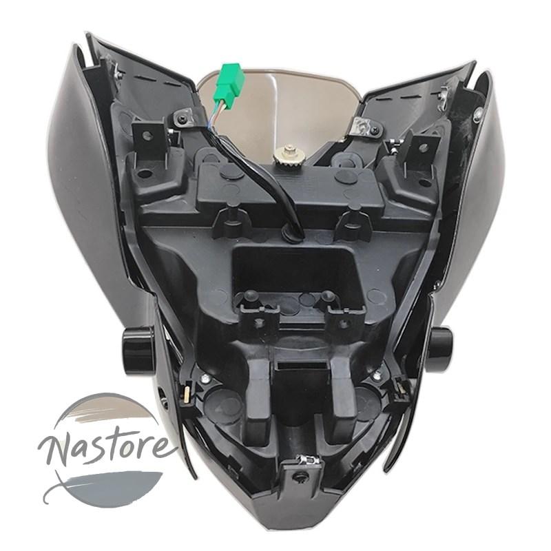 並行輸入品 ns200 バイク ヘッドライト フロント ヘッド ライト 1 個 ランプライトフェアリング黒パルサー 150 led 電球 カスタムパーツ 部品 アクセサリー_1
