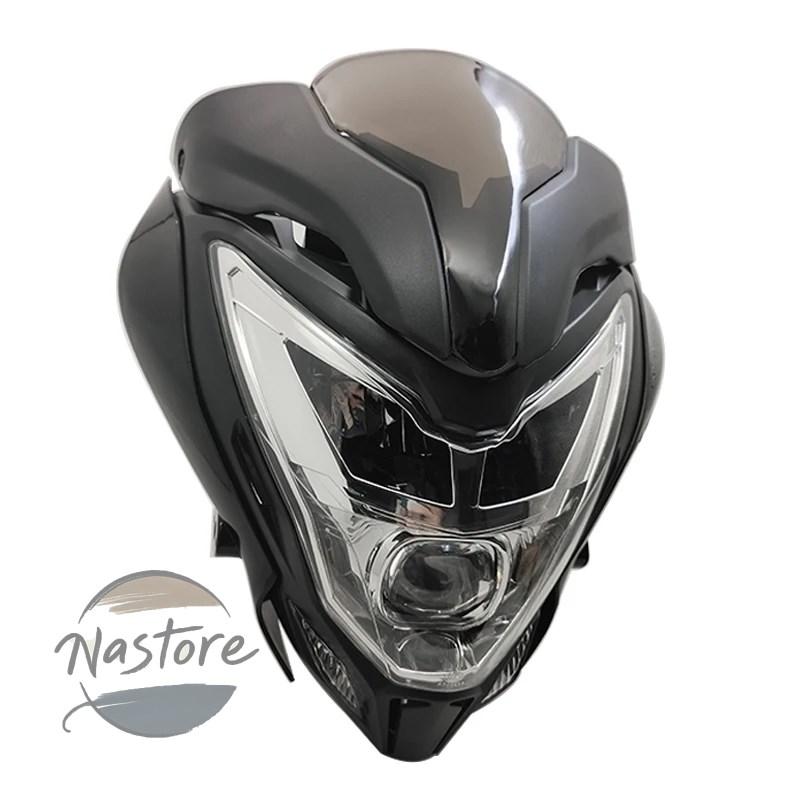 並行輸入品 ns200 バイク ヘッドライト フロント ヘッド ライト 1 個 ランプライトフェアリング黒パルサー 150 led 電球 カスタムパーツ 部品 アクセサリー_2