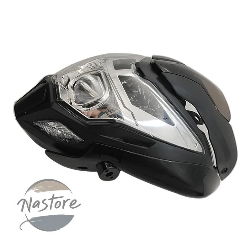 並行輸入品 ns200 バイク ヘッドライト フロント ヘッド ライト 1 個 ランプライトフェアリング黒パルサー 150 led 電球 カスタムパーツ 部品 アクセサリー_3
