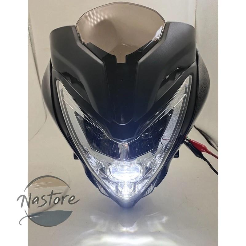 並行輸入品 ns200 バイク ヘッドライト フロント ヘッド ライト 1 個 ランプライトフェアリング黒パルサー 150 led 電球 カスタムパーツ 部品 アクセサリー_5