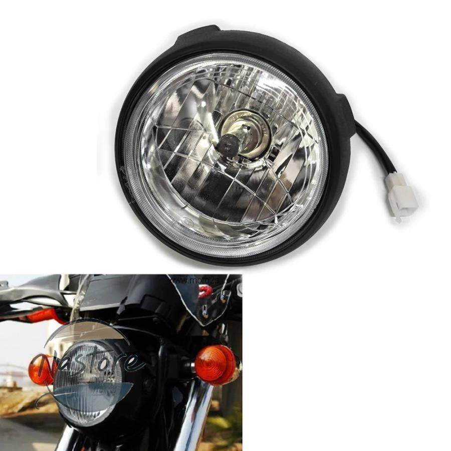 ヤマハ トリッカー 純正ヘッドライト ライトガード付　XG250 並行輸入品 xg250 ヤマハ バイク ヘッドライト アクセサリー カスタム