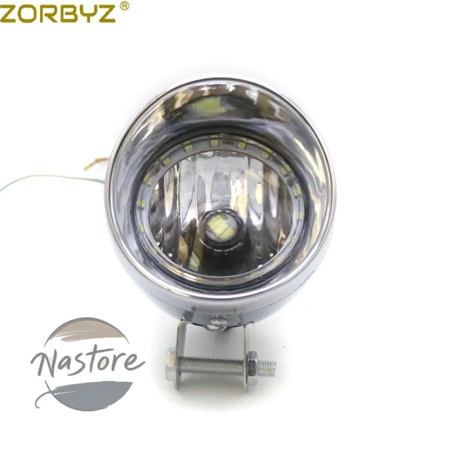 並行輸入品 バイク フォグランプ カスタムパーツ クローム led ブレット スポットライト カスタムパーツ 部品 アクセサリー_2