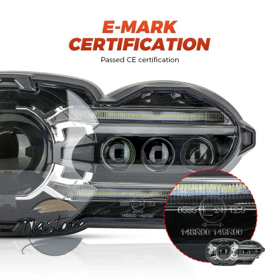 並行輸入品 BMW バイク ヘッド ヘッドライト 部品 カスタムパーツ アクセサリー ライト k1200r 2005 2009 k1300r 201の画像