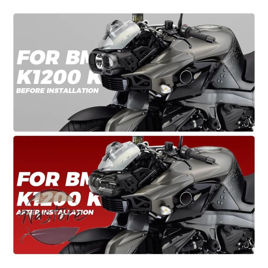 並行輸入品 BMW バイク ヘッド ヘッドライト 部品 カスタムパーツ アクセサリー ライト k1200r 2005 2009 k1300r 201の画像