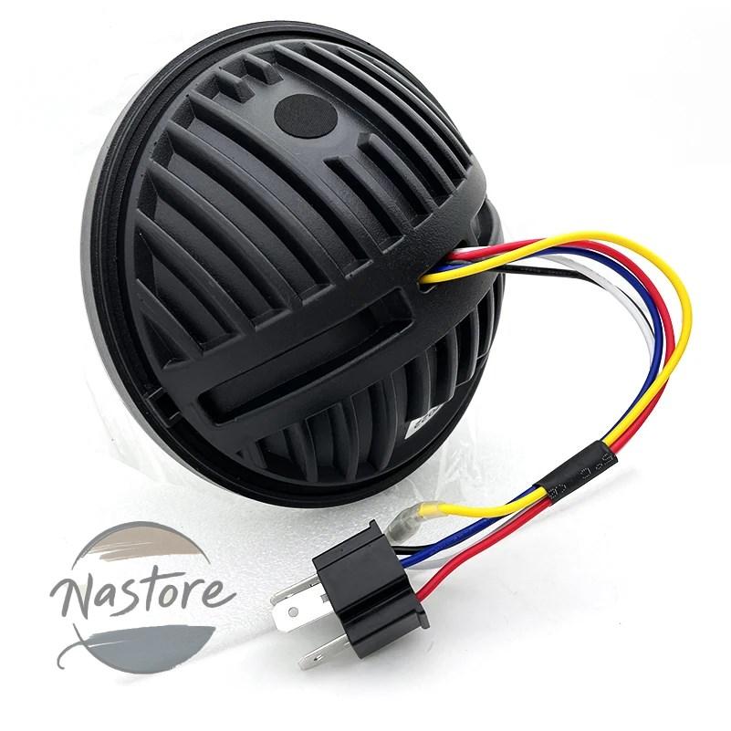 並行輸入品 xl1200l バイク ヘッドライト カスタム ヘッド ライト 1x5.75インチ 5 3 4インチ led ハーレー スポーツスター 1200 xl1200c カスタムパーツ 部品_1