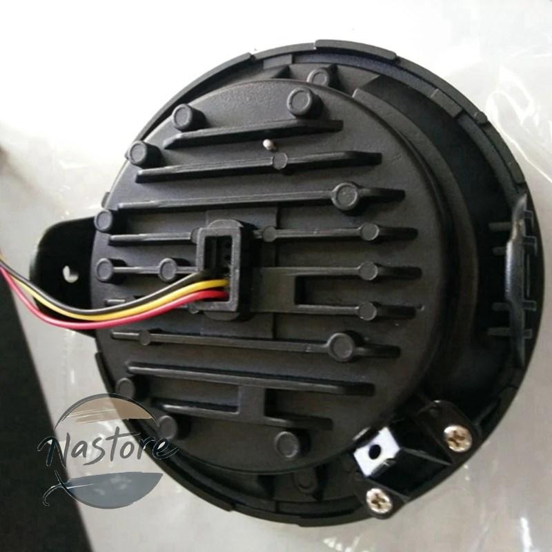 並行輸入品 ホンダ honda バイク ヘッドライト ヘッド ライト 7 インチインチled ランプ drl ハロー 75 ワットラウンド led cb 400 1300 カスタムパーツ 部品の画像