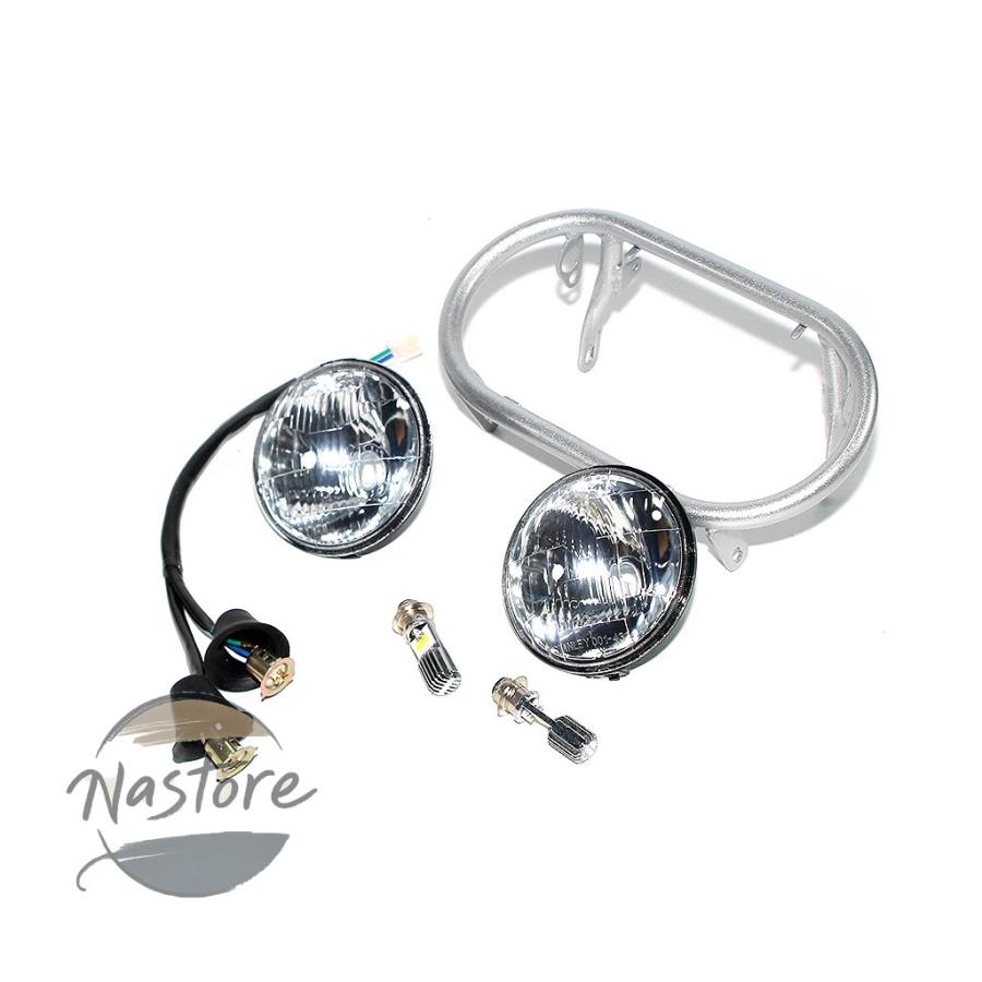 並行輸入品 ホンダ honda バイク フロント ヘッド ヘッドライト 部品 カスタムパーツ アクセサリー ライト ランプ led モンキー z50の画像