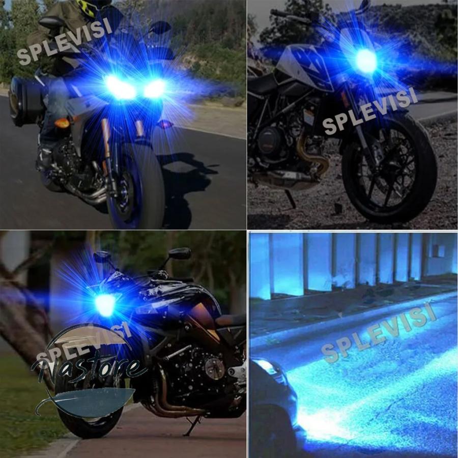 バイク用 高輝度 青色LEDライト 360度全面発光 LED H7 ヘッドライト バイク用 KAWASAKI カワサキ ZX-6R