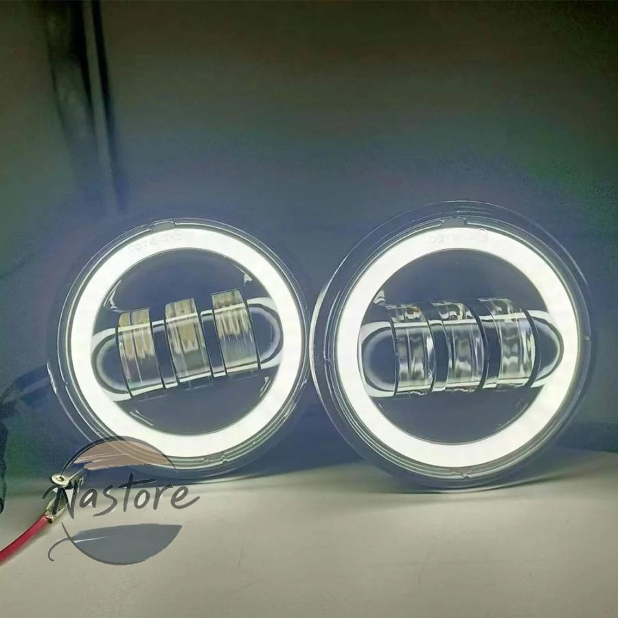 並行輸入品 バイク ウィンカー led スポットライト フォグライト ブラケットハーレー ロードキング flhr 1994 2013 カスタムパーツ 部品 アクセサリー_1