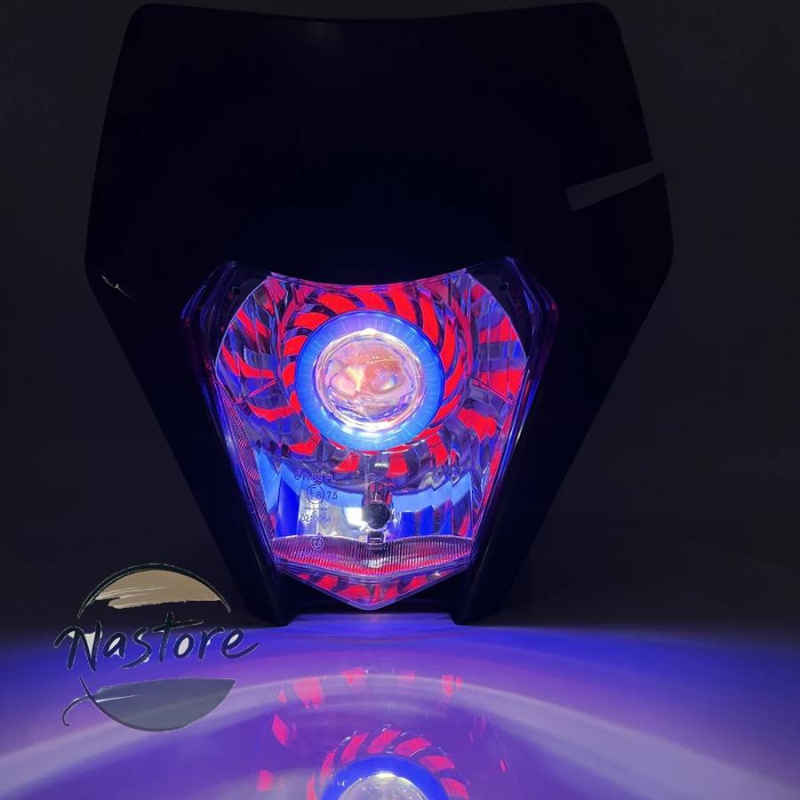 並行輸入品 バイク ヘッドライト カスタムパーツ カスタム ヘッド エンデューロ ライト プレート ktm exc led xc sx excf xcw 125 500 カスタムパーツ 部品の画像