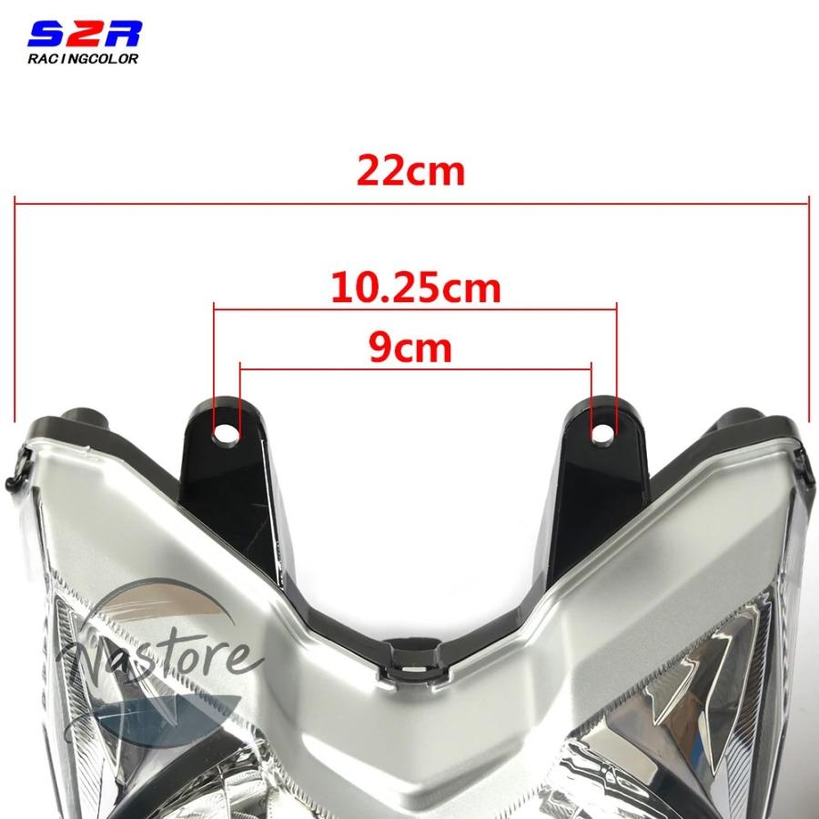 並行輸入品 ybr125z ヤマハ バイク ヘッドライト フロント ヘッド ライト ybr z 125 ybrz 125z ランプ ランプライト 2017 2018 2019 12v カスタムパーツ 部品_5