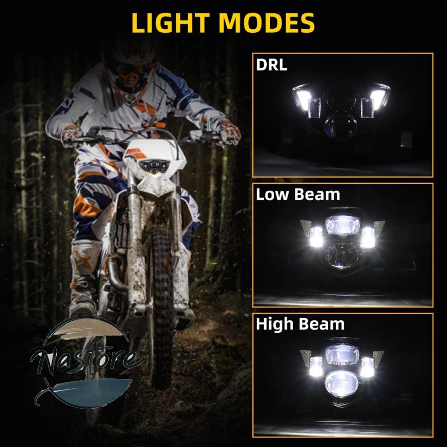 並行輸入品 バイク ヘッドライト ヘッド ダート led ライト アセンブリ