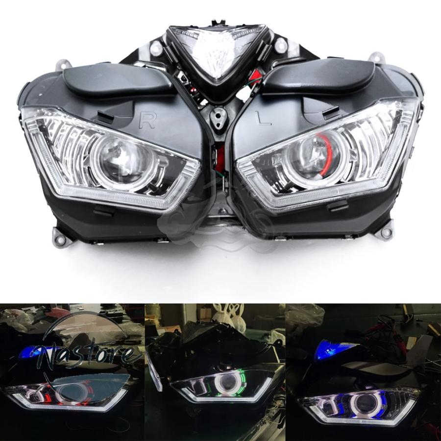 YZF-R25 プロジェクター HID ヘッドライト 並行輸入品 2013 - 2018 ヤマハ YZF-R25 YZF-R3 オートバイ バイク